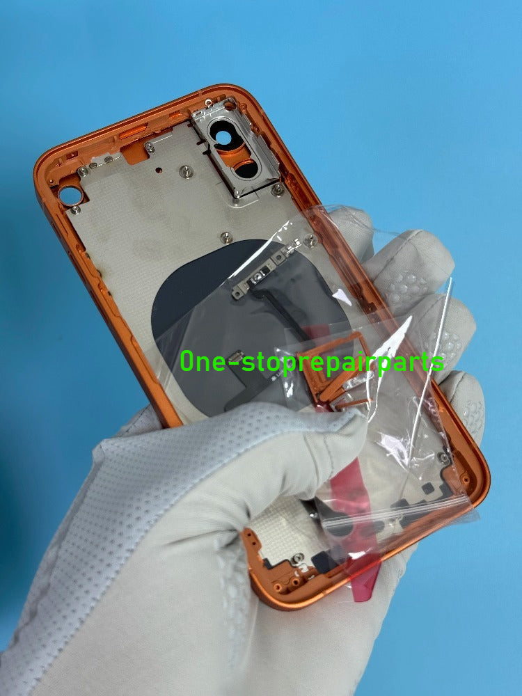 DIY Convertor Housing Back Cover Assembly Compatible For iPhone X XR XS MAX 11 11PRO 12 12PRO 13 Pro 14Pro 15Pro 15 Pro Max To 17 18 17Pro 18Pro Max Backshell Replacement Refitted Chassis Pre-Installed Modified Middle Frame iPhone phone repair parts