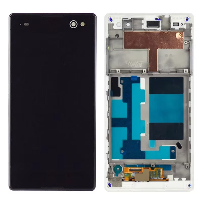 5.5" Original For Sony Xperia C3 D2533 D2502 LCD Display Screen With Touch Sensor Digitizer Assembly For Sony C3 LCD With Frame Sony phone repair parts