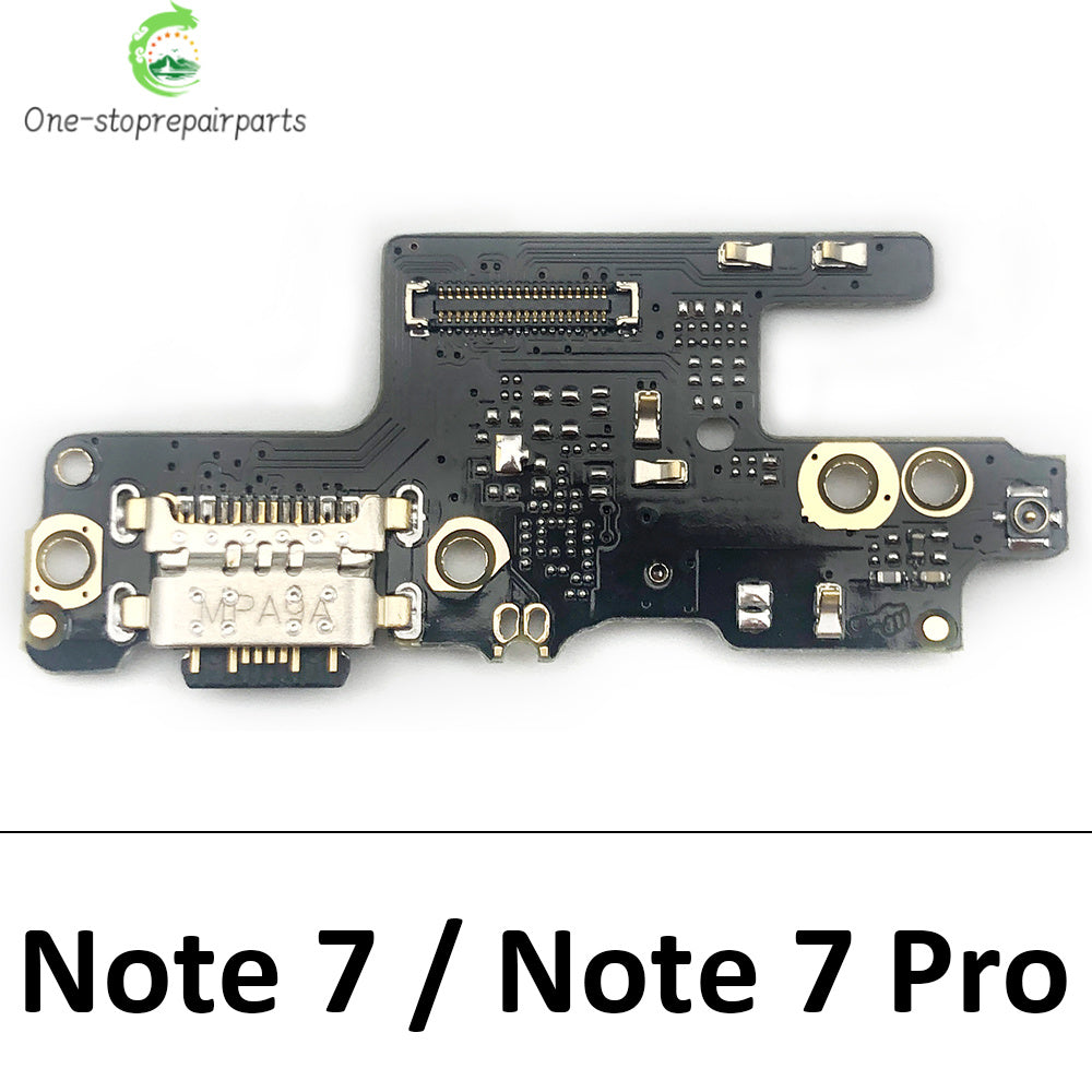 USB Charging Port Microphone Dock Connector Board Flex Cable For Xiaomi Redmi Note 7 8 8T 9 9s 10 11 Pro 5G  Xiaomi  Xiao mi phone repair parts