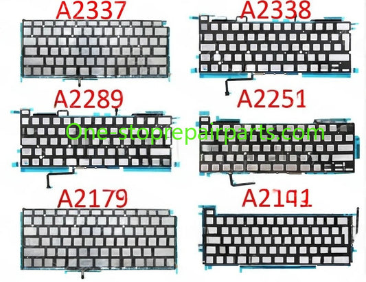 New Keyboard Backlight A2179 A2337 A2289 A2251 A2289 A2338 for Macbook Air Pro Retina Backlit Sheet 2018-2020 Macbook repair parts