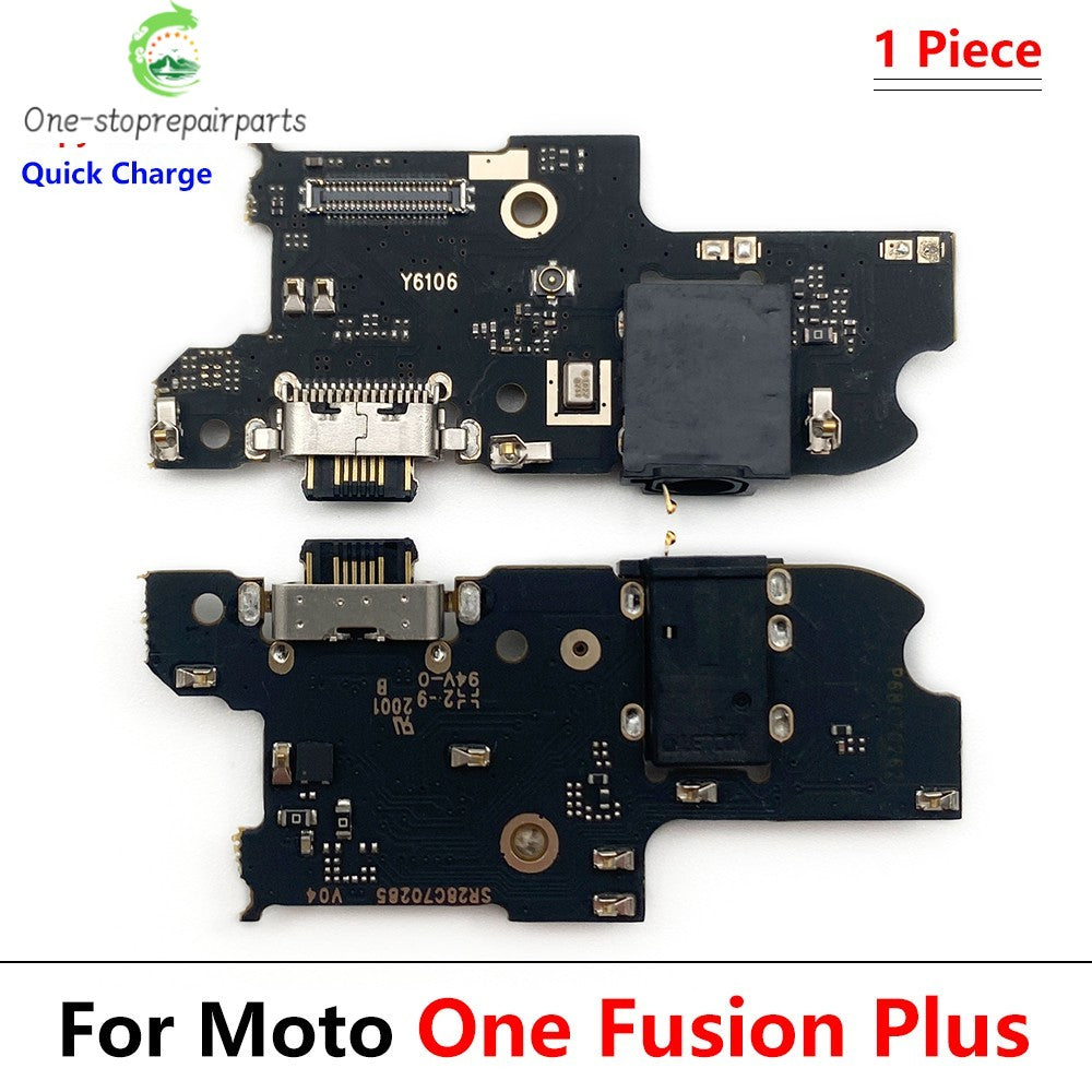 USB Charging Port Dock Charger Charge Connector Flex Cable For Motorola Moto One Vision / One Action Macro Fusion Plus Hyper Motorola phone repair parts