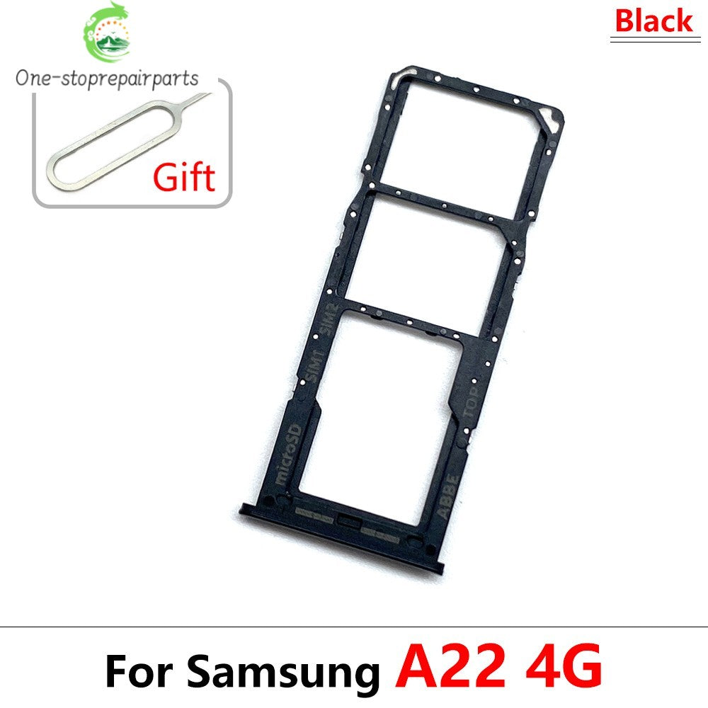 SIM Card Tray Slot Holder Adapter Accessories For Samsung A22 A32 4G 5G Replacement Spare Parts Samsung phone repair parts