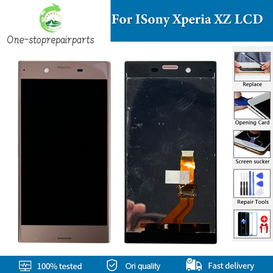 5.2" Original LCD For SONY Xperia XZ F8331 F8332 LCD Display Touch Screen Digitizer Replacement For SONY  XZ lcd with frame Sony phone repair parts