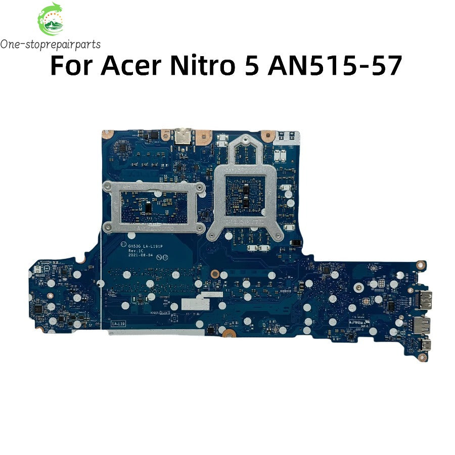 For Acer Nitro 5 AN515-57 Laptop Motherboard GH53G LA-L191P With i5-11400H i7-11800H CPU RTX3060 6GB-GPU NBQEW11003 NB.QEW11.003 Acer laptop repair parts