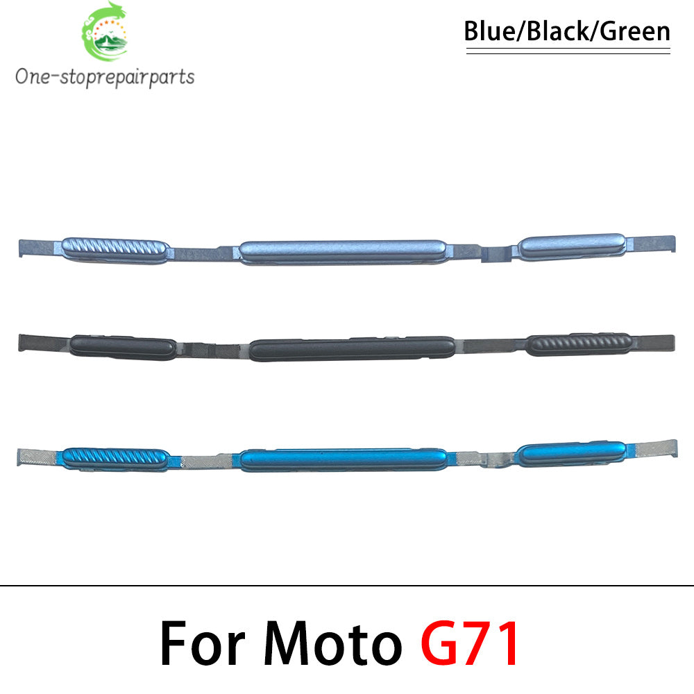 10Pcs, Power Volume Side Button Key For Motorola Moto G10 G20 G30 G50 G60 G60s G31 G71 G51 G22 G32 G52 G62 G72 G82 G13 G23 5G Motorola phone repair parts