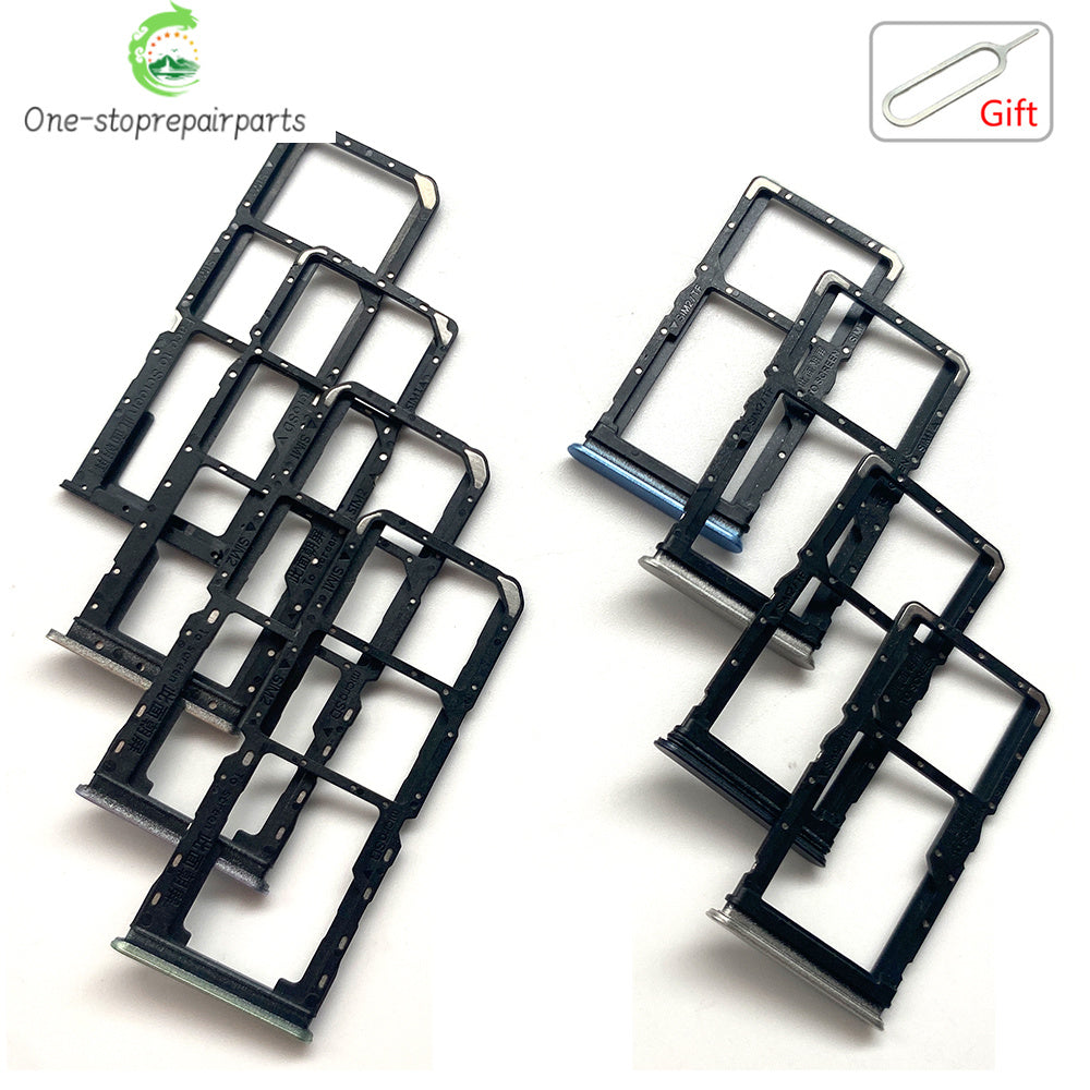 10Pcs, Micro Nano SIM Card Holder Tray Slot Holder Adapter Socket For OPPO Realme 10 10s 11 12 Pro Plus 4G 5G Realme phone repair parts
