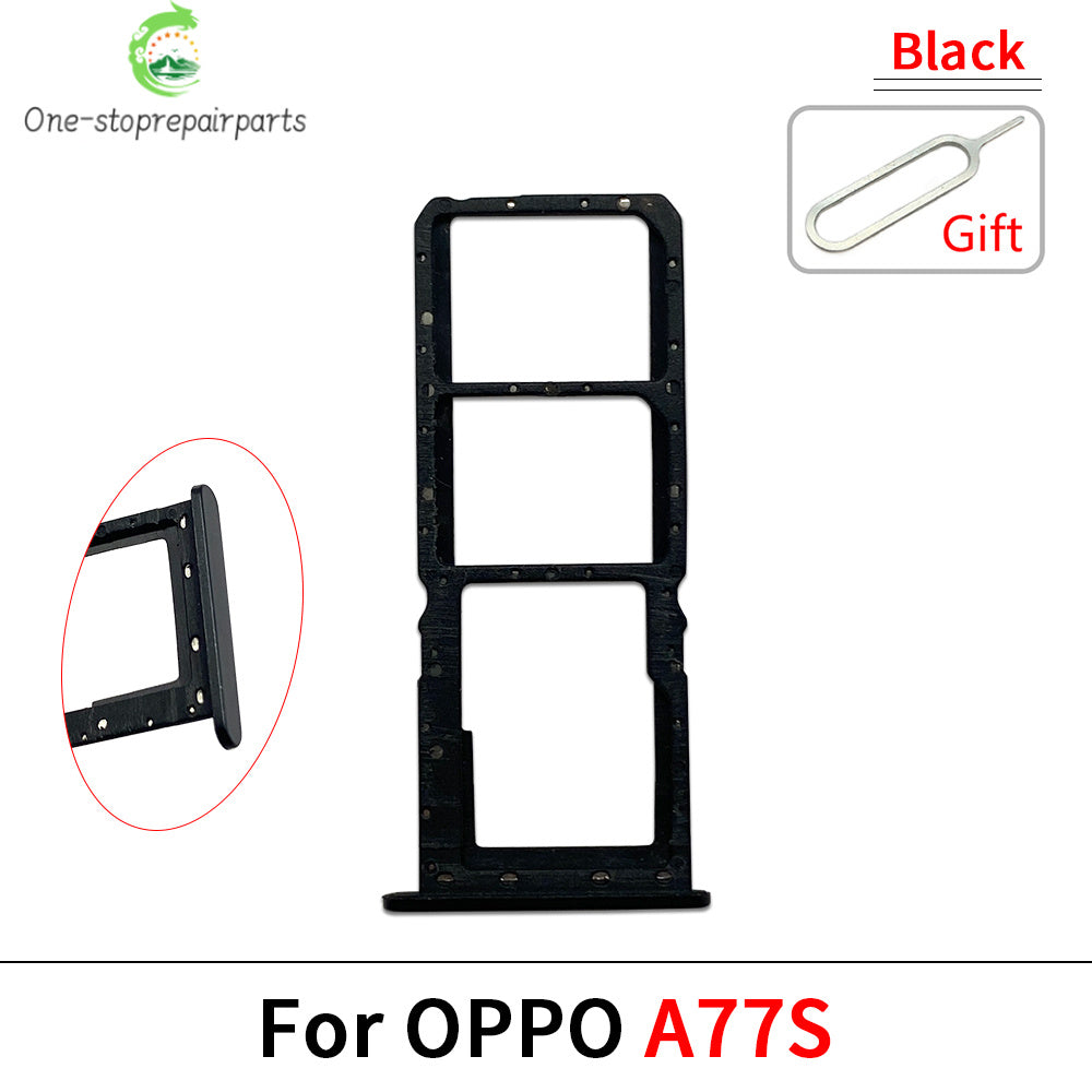 New For OPPO A72 A74 A77 A77s A78 4G 5G SIM Card Tray Slot Holder Adapter Accessories OPPO phone repair parts