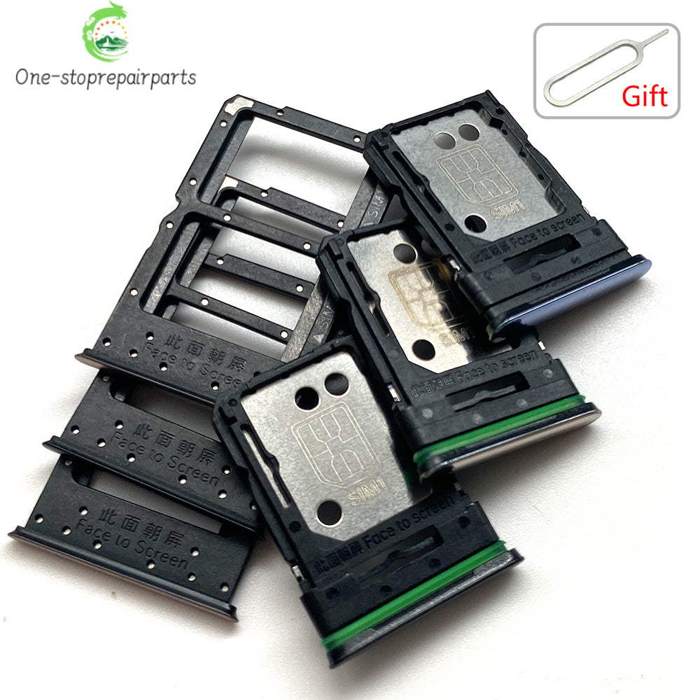 New For OPPO Reno 5 6 8 10 8T Pro Lite 4G 5G SIM Card Slot SD Card Tray Holder Adapter OPPO phone repair parts
