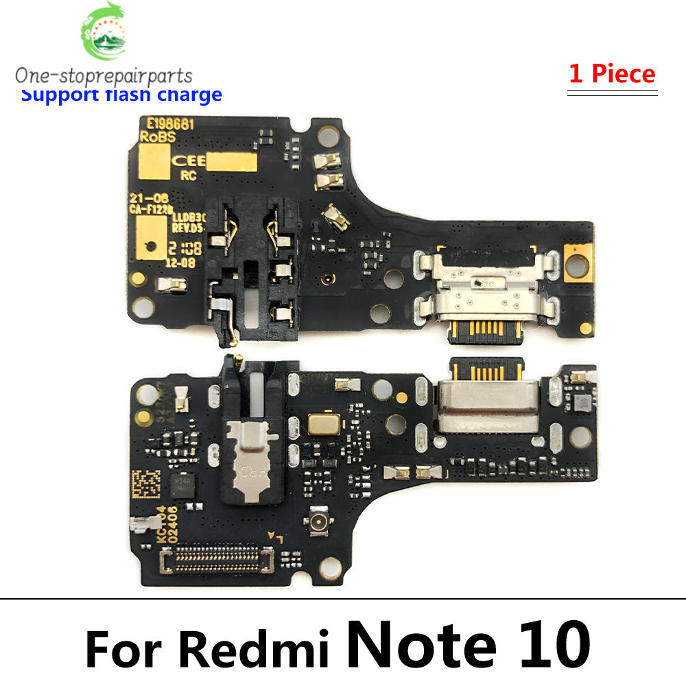 USB Charger Charging Board Dock Port Connector Flex Cable For Xiaomi Redmi Note 7 8 8T 9S 9 9T 10 10s Pro 4G 5G  Xiaomi  Xiao mi phone repair parts