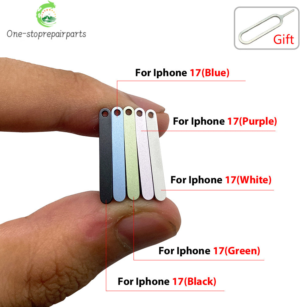 New For iPhone 17 Pro Max Micro Nano Dual SIM Card Holder Tray Slot Holder Adapter Socket iPhone phone repair parts