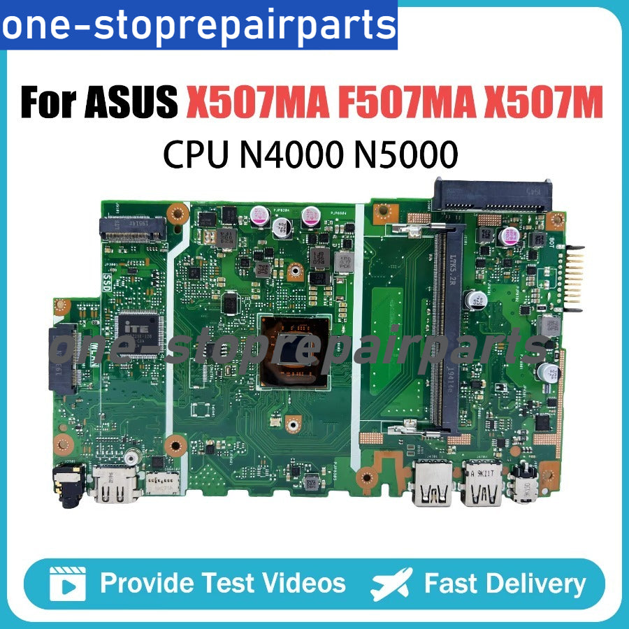 X507MA Laptop Motherboard For ASUS X507LA F507MA X507M A507M R507M X507L Mainboard W/ N4000 N5000 I3 I5 I7-5th CPU 100% Working ASUS laptop repair parts