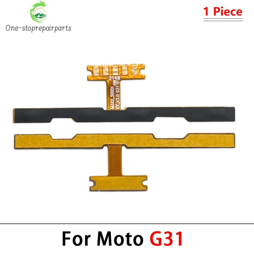 10Pcs, Volume Power Switch On Off Button Flex Cable For Moto G10 G20 G30 G100 G200 G50 G60 G60s G31 G51 G22 G32 G52 G41 G71 5G Motorola phone repair parts