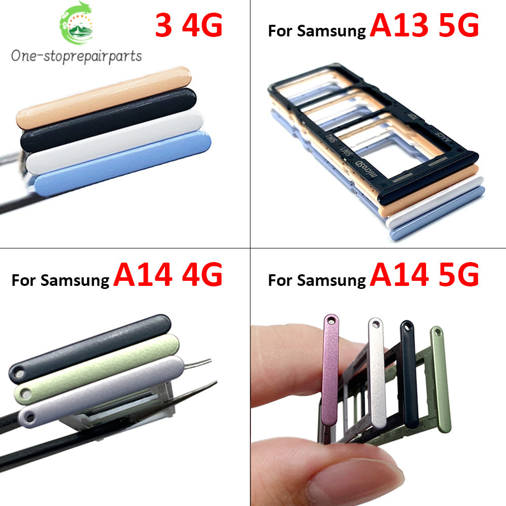 SIM Card Slot SD Card Tray Holder Adapter For Samsung A13 A14 4G 5G Replacement Spare Parts Samsung phone repair parts
