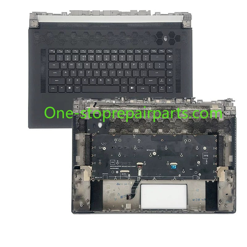 US Palmrest keyboard assembly for Dell Alienware  X17 R1 R2 Per-Key RGB Cherry MX Mechanical FNJR0 346YC 8NH0R  02PFRW 2PFRW 0718M9 upper case topcase keyboard assembly Dell Laptop repair parts