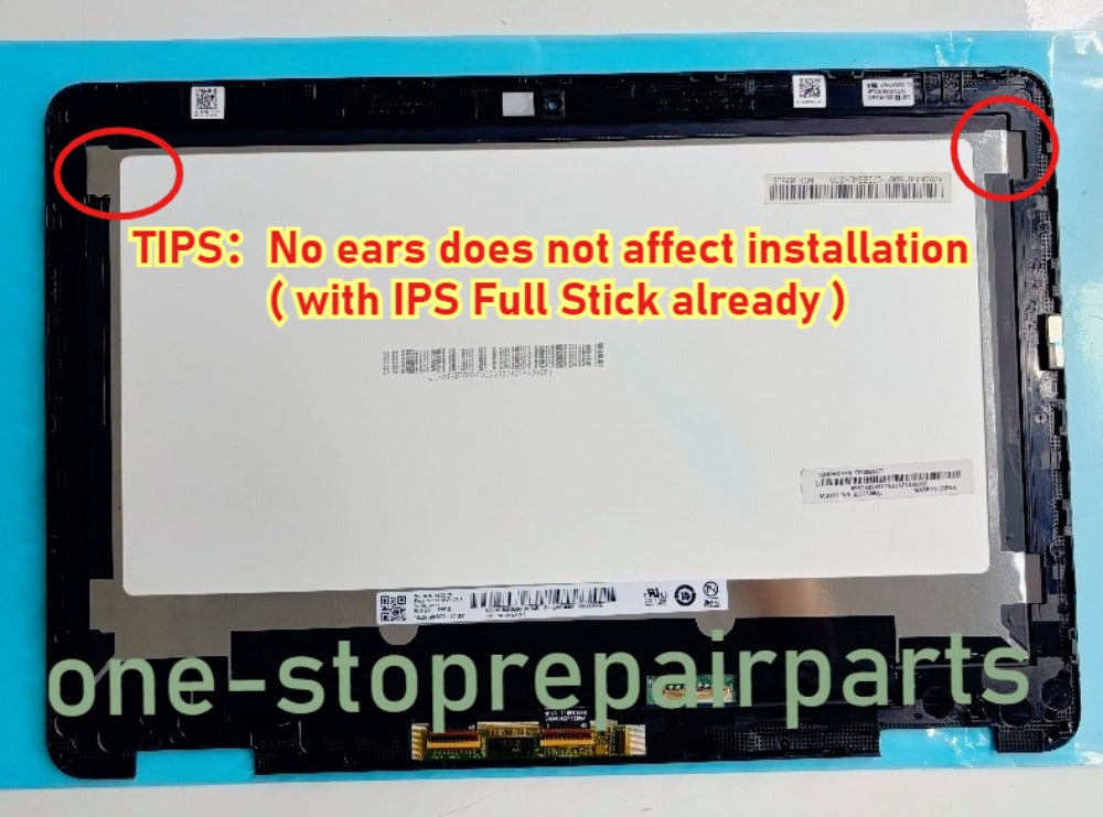 Y80M6 11.6" lcd touch screen w/ bezel HD 1366x768 for Dell Chromebook CC11260 2-in-1 0WFCFG 6CN8D 30 Pin display panel with frame lcd assembly DELL laptop repair parts