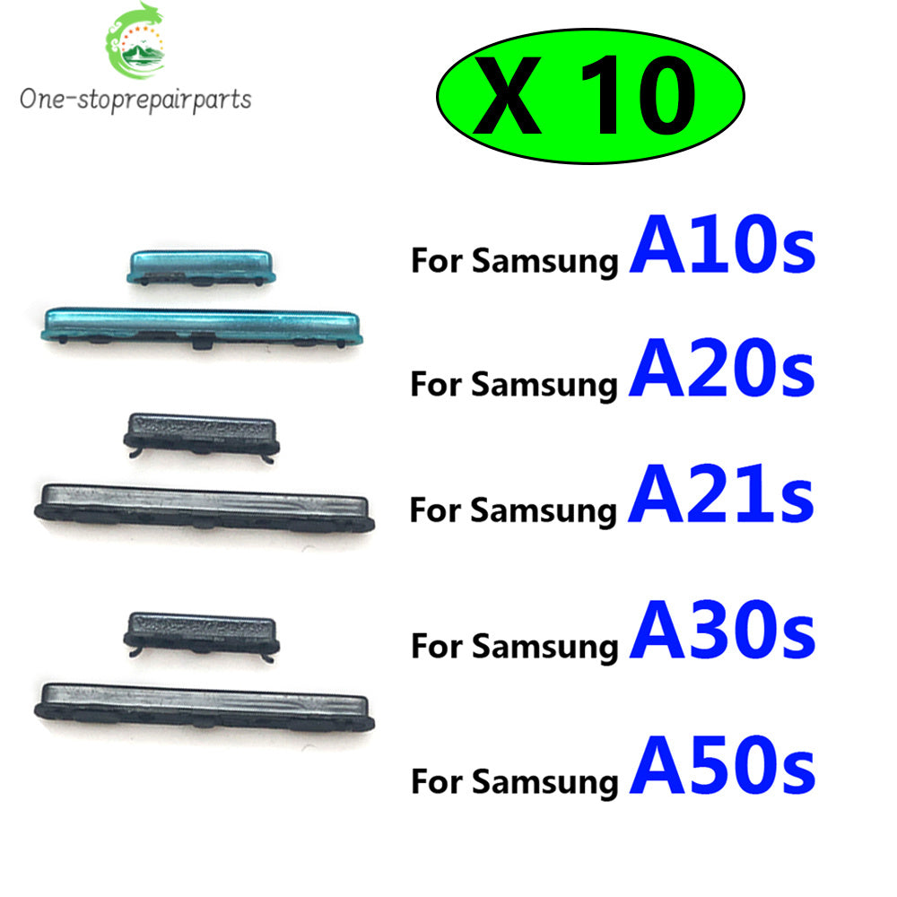 10Pcs New Power Volume Side Button Key For Samsung A10S A107F A20S A207F A21S A217F A30S A307F A50S A507F A21s Samsung phone repair parts