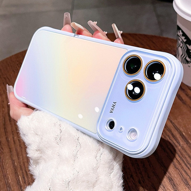 Gradual change airbag for iPhone 17promax mobile phone case New iPhone16 ice smudging large airbag four corners protective case 15pro with lens film all-inclusive case Phone accessories