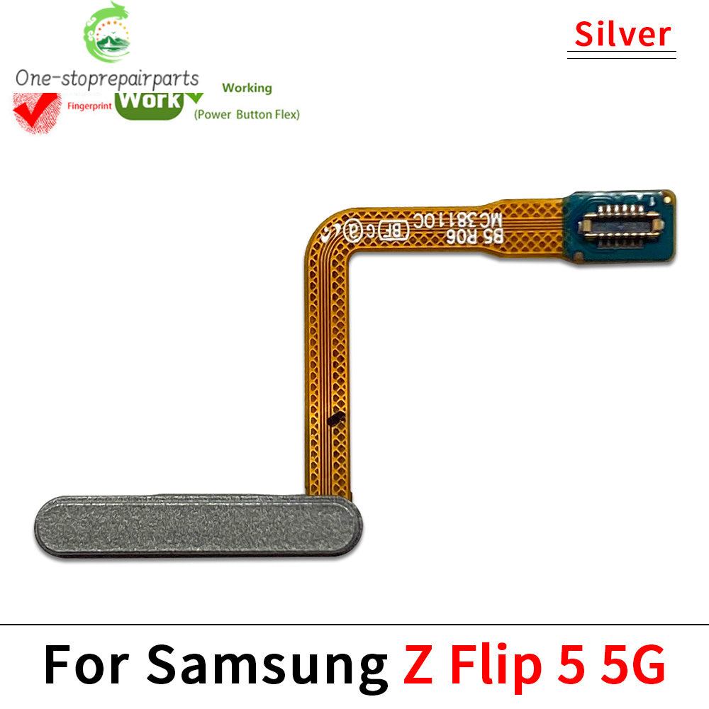 Fingerprint Home Button Fingerprint Menu Return Key Recognition Sensor Flex Cable For Samsung Z Flip 3 4 5 5G Samsung phone repair parts