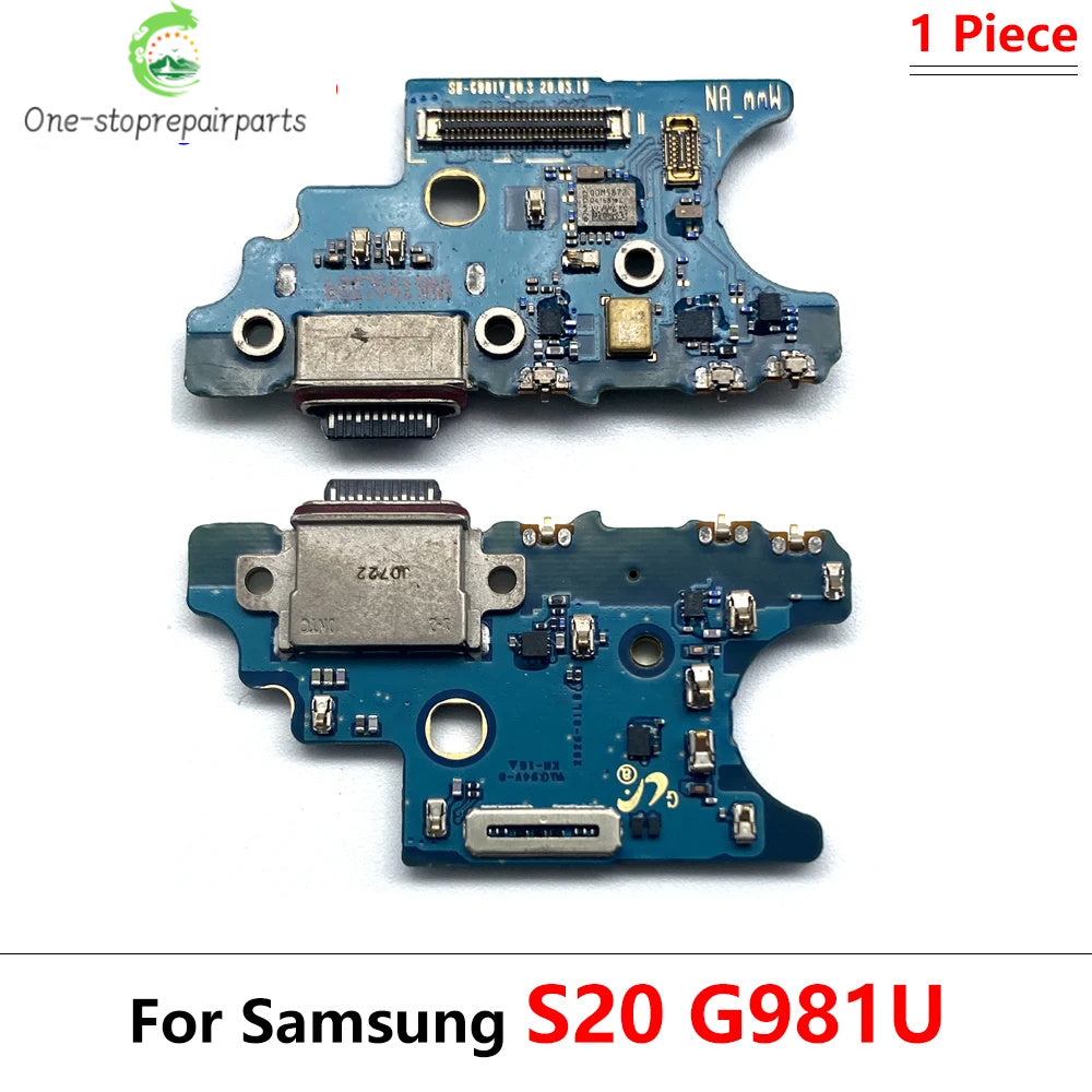 Dock Connector USB Charger Charging Board Port Microphone Flex Cable Board For Samsung S20 S21 Plus Ultra Fe 4G 5G G981B G986B Samsung phone repair parts