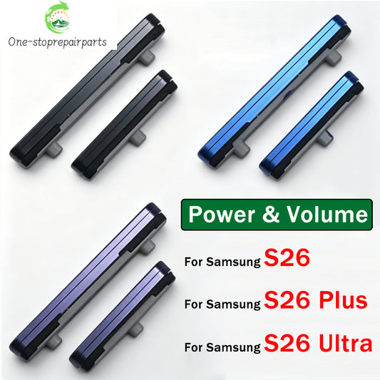 New Power Switch On Off Button Volume Key Button Flex Cable For Samsung S26 Plus Ultra 4G 5G Samsung phone repair parts