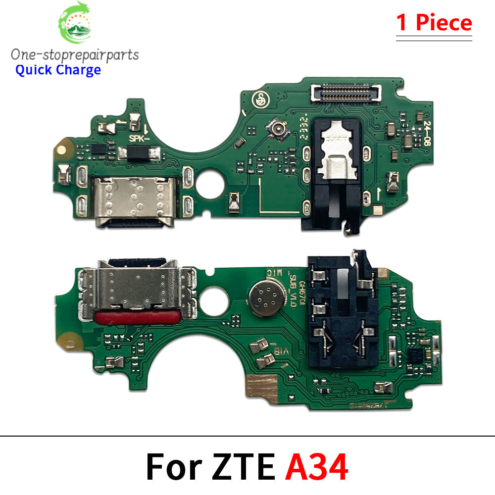 Dock Connector USB Charger Charging Board Port Flex Cable For ZTE A33s A34 A35 A55 A51 A52 A53 A54 A71 A72 A73 A75 A36 A56 4G 5G ZTE phone repair parts
