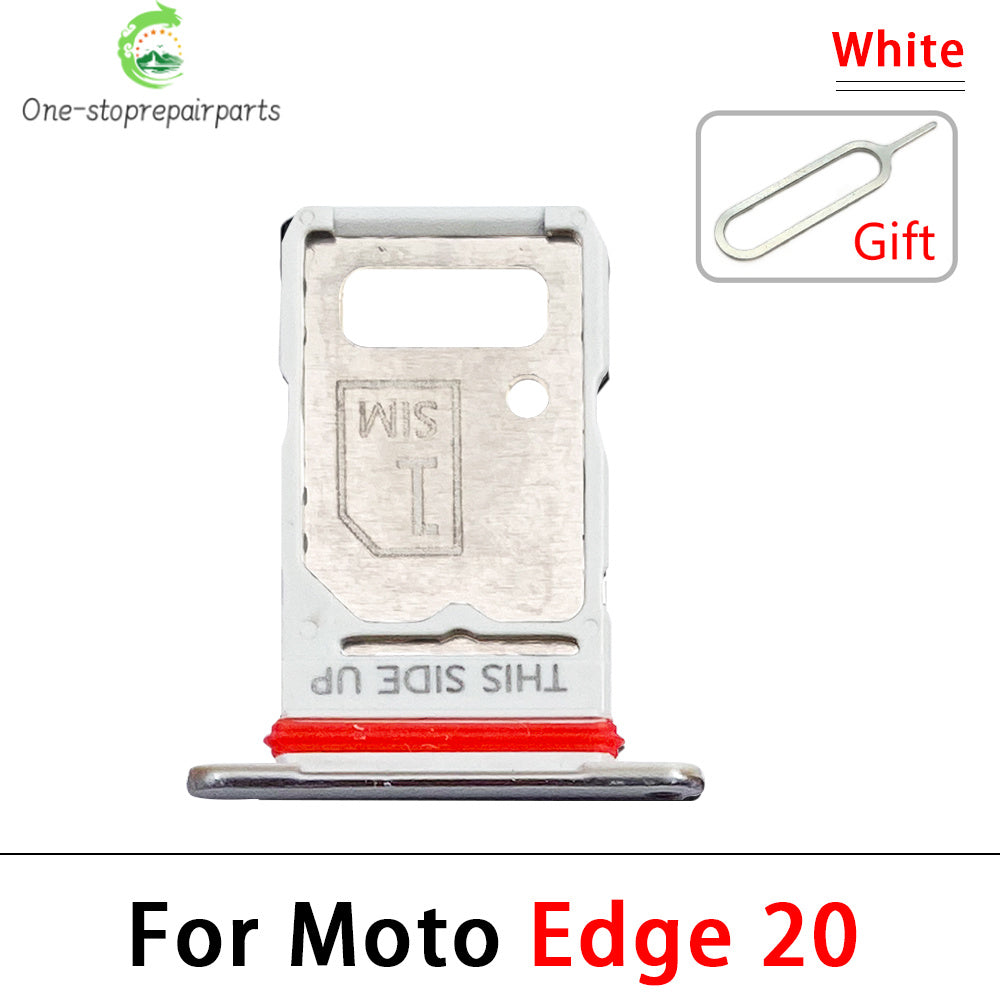 New For Motorola Moto E6i E20 E30 E40 E32 Edge 20 Pro SIM Card Slot SD Card Tray Holder Adapter Motorola phone repair parts