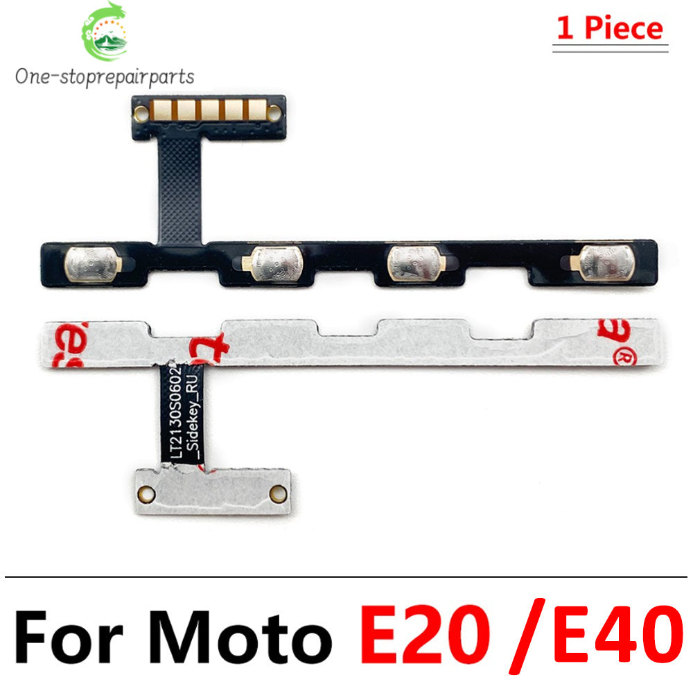 Power On Off Volume Button Key Flex Cable For Motorola Moto E20 E30 E40 E13 E14 E15 E22 E22i E23 E32 E32s Motorola phone repair parts