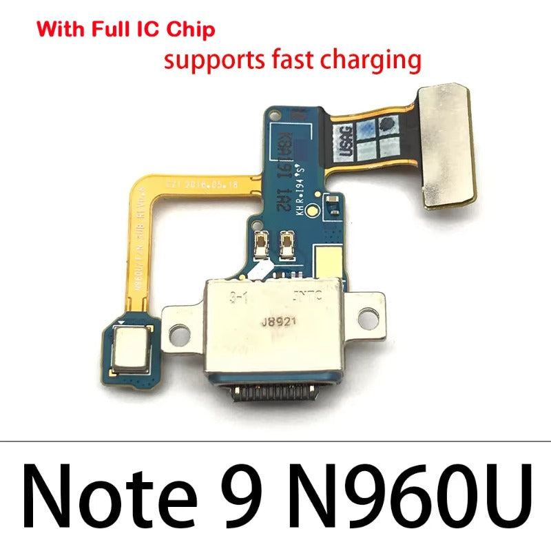 USB Charging Port Dock Connector Charge Board Flex Cable For Samsung Note 8 9 10 Lite Plus 20 Ultra N950F N970F N770F Samsung phone repair parts