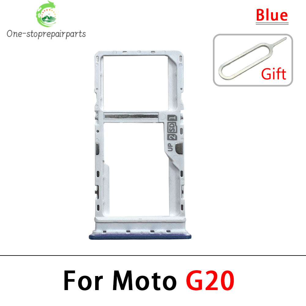 New For Motorola Moto G10 G20 G30 G50 G60 G60s G100 5G SIM Card Slot SD Card Tray Holder Adapter Replacement Parts Motorola phone repair parts