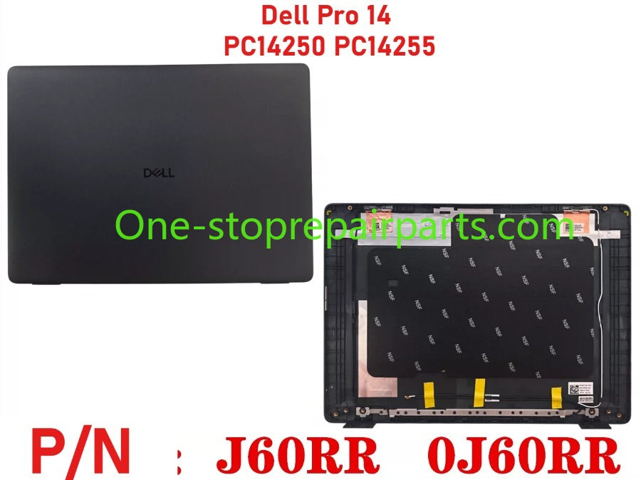 Dell Pro 14 PC14250 PC14255  lcd back cober uppler palmrest bezel bottom hinge cover keyboard touchpad 0K2C6C 0DK0V6 0MCMRV