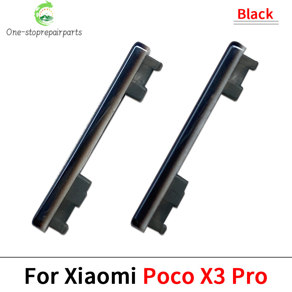 10Pcs, Side Power Button + Volume Side Button For Xiaomi Mi Poco X3 Pro GT M3  Xiaomi  Xiao mi phone repair parts