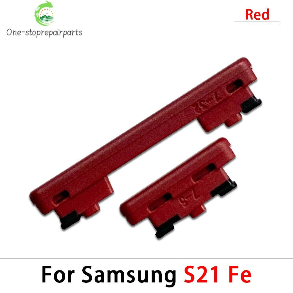 10Pcs, Side Keys Key Power and Volume Buttons Button For Samsung S21 / S21 Plus / S21 Ultra / S21 Fe Replacement Parts Samsung phone repair parts