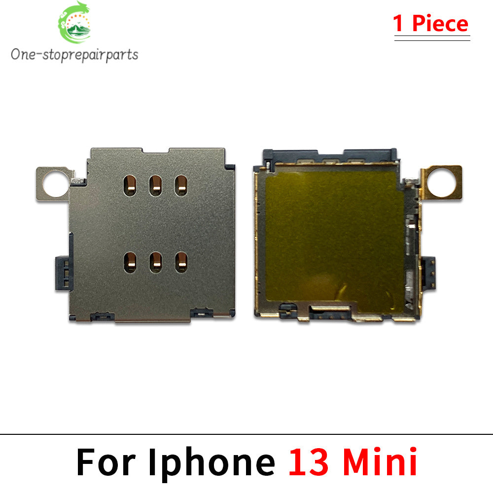 SIM Card Tray Socket Slot Adapter Connector Reader Flex Cable Dual SIM Card For iPhone 11 12 13 14 15 Pro Max Plus Mini iPhone phone repair parts