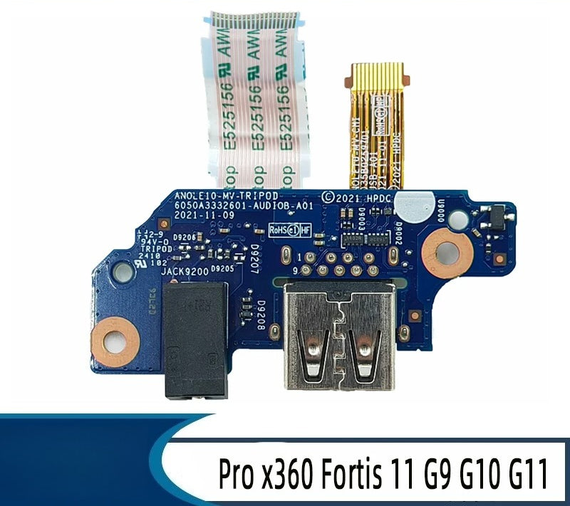I/O USB daughterboard for HP Pro x360 Fortis 11 G9 G10 G11 USB audio board 6050A3332601