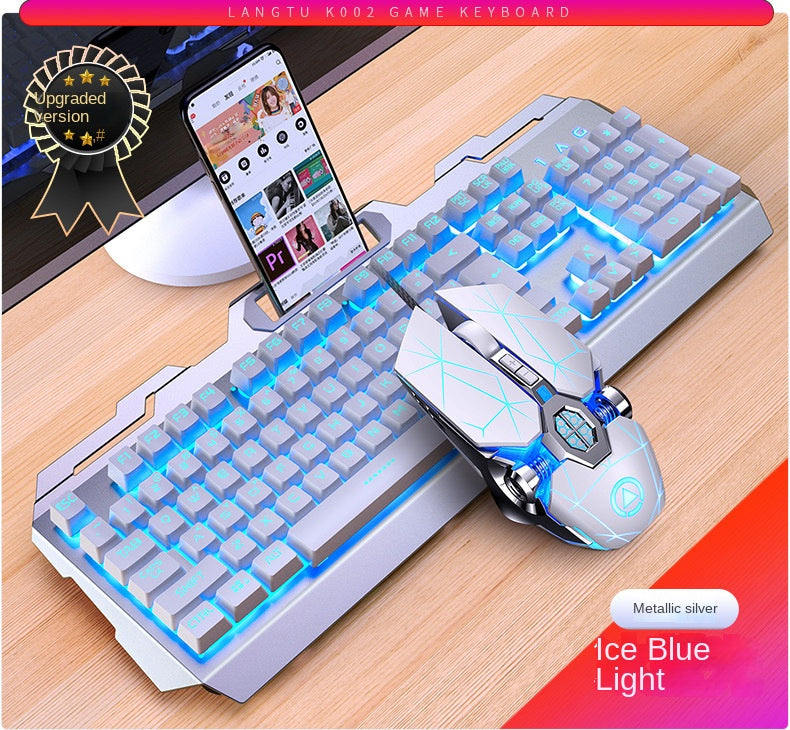 Accessories Game keyboard, mouse, earphones three-piece set, mechanical feel keyboard and mouse set