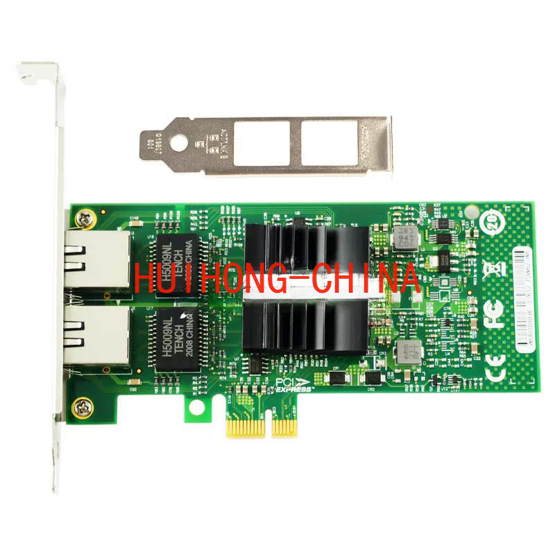 Dual port Gigabit network interface card PCI-E x1 intel 575/82576-T2 aggregation/ROS soft route E1G42ET
