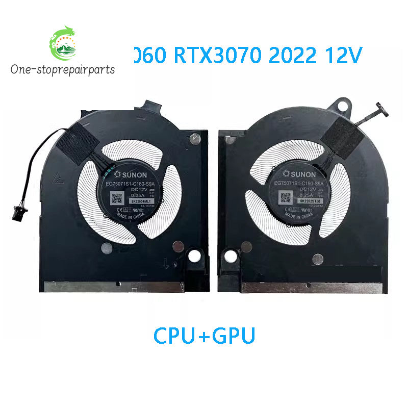 NEW ORIGINAL Laptop CPU GPU Cooling Fan For DELL G15 5520 5525 7620 G16 7620 RTX3050 RTX3060 RTX3070 2022 Dell laptop repair parts