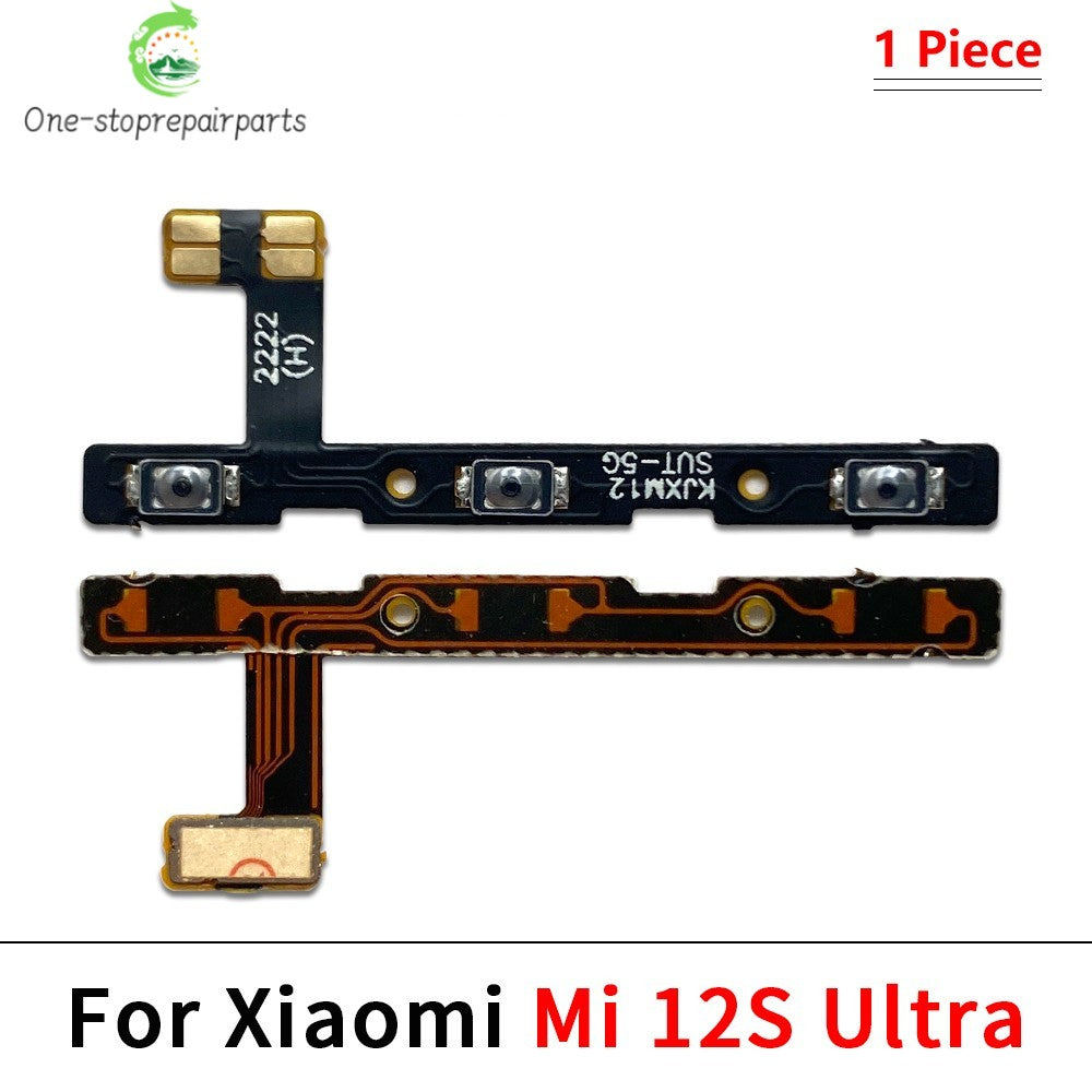 50Pcs, Power On Off Volume Side Button Key Flex Cable For Xiaomi Mi 11 11T 12 12T 12s 13 14 Pro Lite 12s Ultra  Xiaomi  Xiao mi phone repair parts