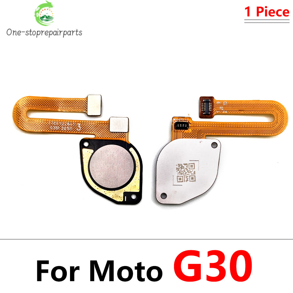 10Pcs/Lot,  Fingerprint Sensor Home Return Key Menu Button Flex Cable For Moto G10 G20 G30 G50 G60 G60s Motorola phone repair parts