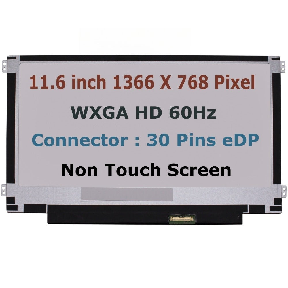 Acer 11.6" WXGA HD 1366 x 768  30-pin Non-Touch Screen KL.11605.046 KL.1160K.001 KL.1160D.028 B116XAN06.1  KD116N21-30NV-A009 LCD For Acer Spin SP111-33 Chromebook CB311-9H C736 C736L  Acer laptop repair parts