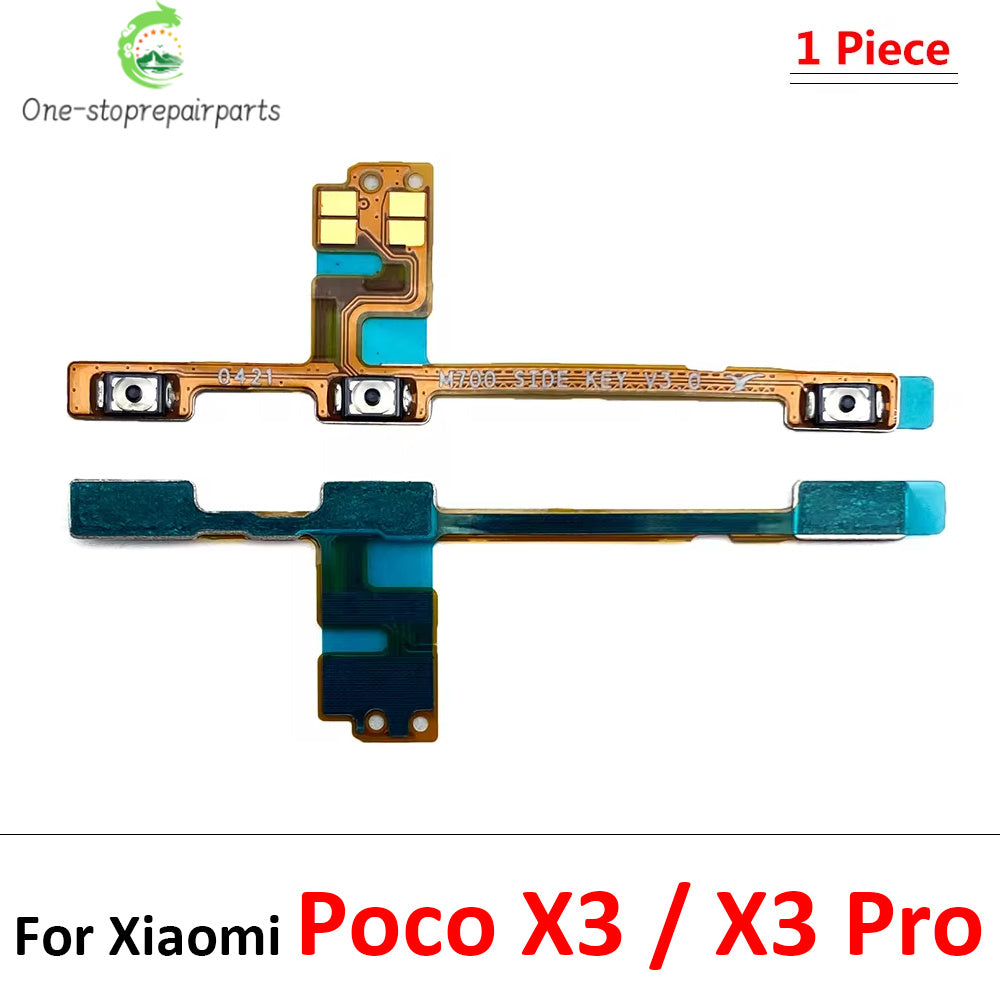 New For Xiaomi Poco F1 F2 F3 F4 F5 M3 M4 X3 X4 X5 X6 Pro 4G 5G GT Power Switch On / Off Button Volume Key Button Flex Cable  Xiaomi  Xiao mi phone repair parts