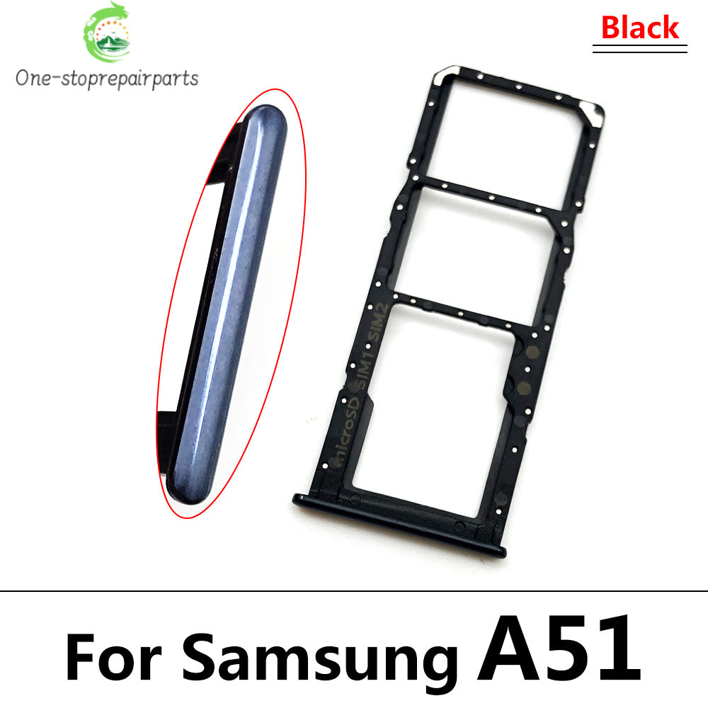 For Samsung  A51 A515F A515 A71 A715F A715 SIM Card Tray Slot Holder Adapter Accessories