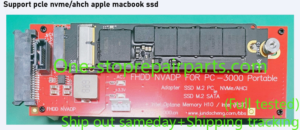 FHDD NVADP Adapter support PC-3000 Portable PRO/PC-3000 Portable3 support SSD M.2 PCIE NVME/AHCI/ PCle NVMe/AHCH Apple Macbook SSD M.2 SATA Optane SSD Intel Optane Memory H10/Intel(RST) repair tools