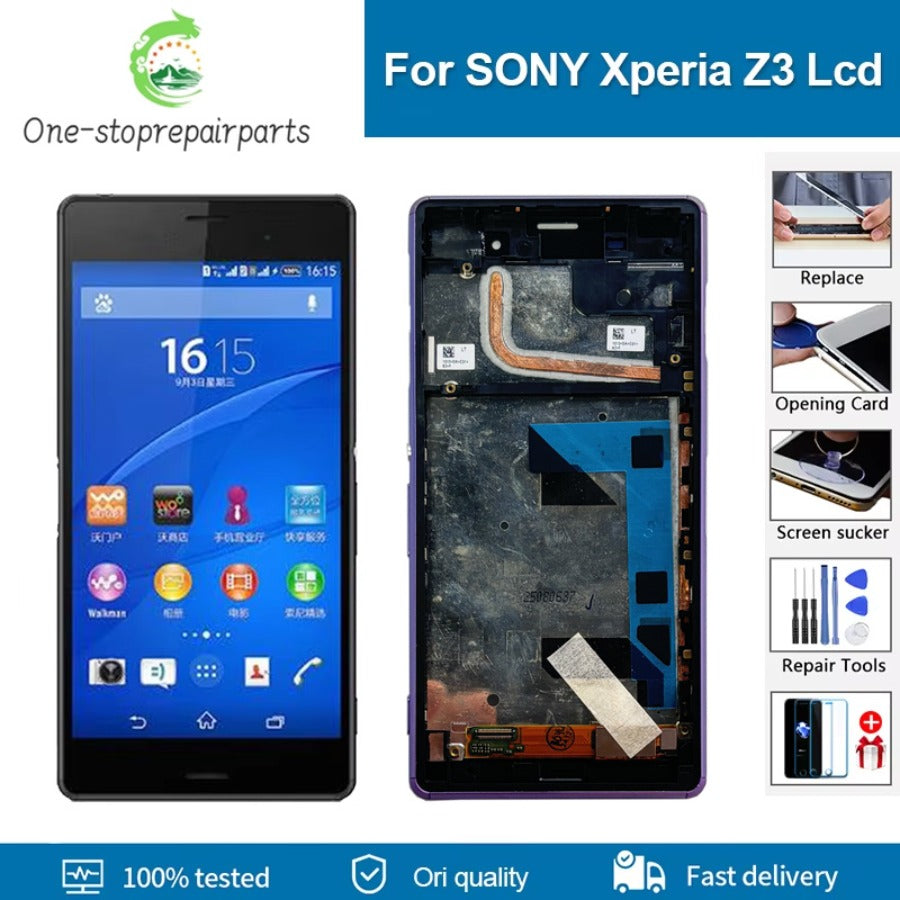 5.2'' Original Quality For SONY Xperia Z3 D6603 D6633 D6653 L55T LCD Display Touch Screen Digitizer Assembly Replacement Parts Sony phone repair parts