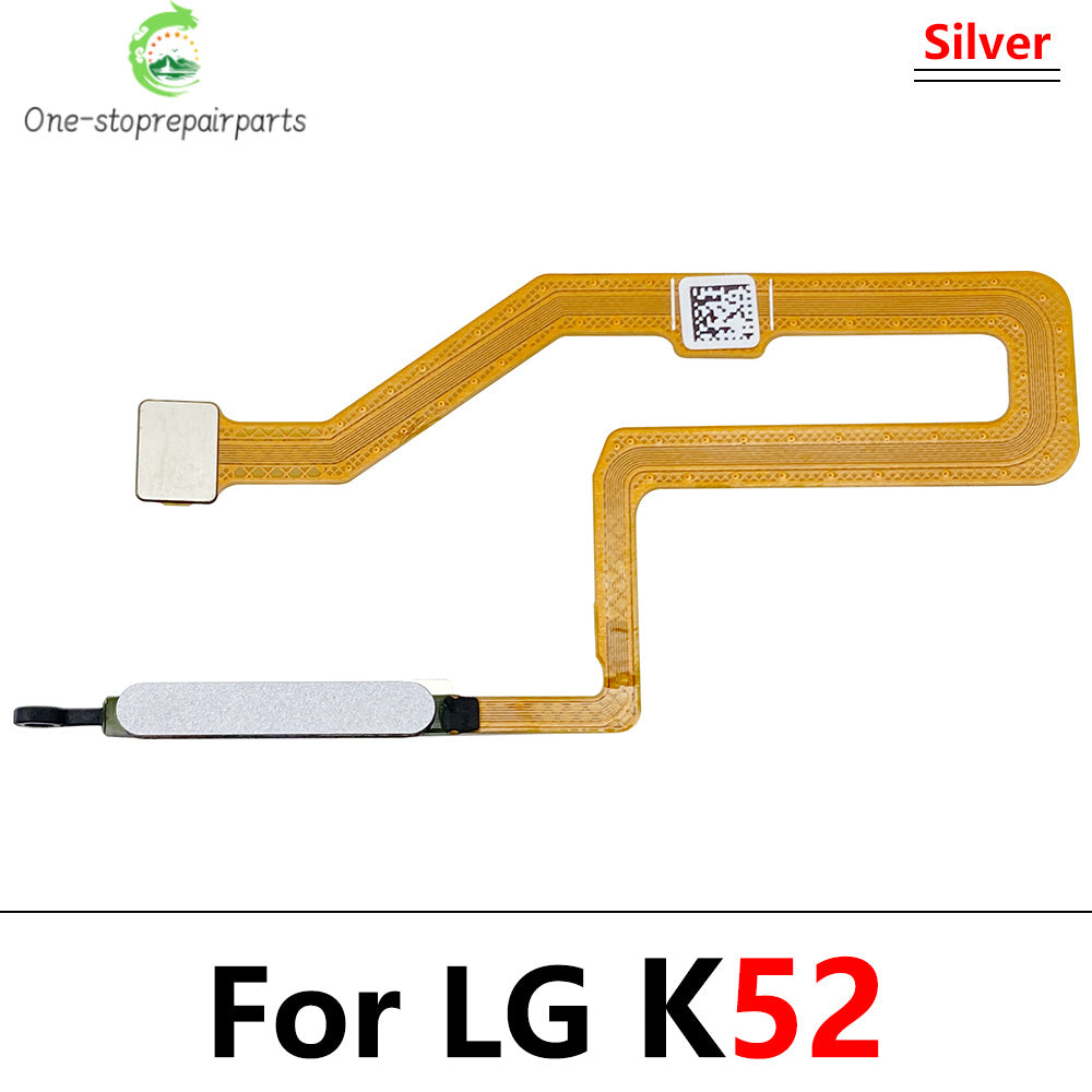 New For LG K42 K52 Home Button FingerPrint Touch ID Sensor Flex Cable Ribbon Replacement Parts  LG phone repair parts