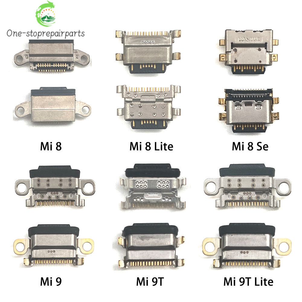 2Pcs, For Xiaomi Mi 8 9 Se 9T 10 10T 11 11T 12 Lite Pro Mi A1 A2 A3 USB Charging Port Connector Charge Jack Socket Dock Xiaomi  Xiao mi phone repair parts