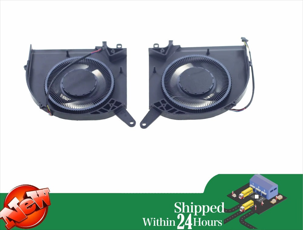 Laptop CPU GPU Cooling Fan DC12V 0.6A 4-Pin for Gigabyte Aorus 15X ASF X5PASF RTX 4070 Gigabyte laptop repair parts