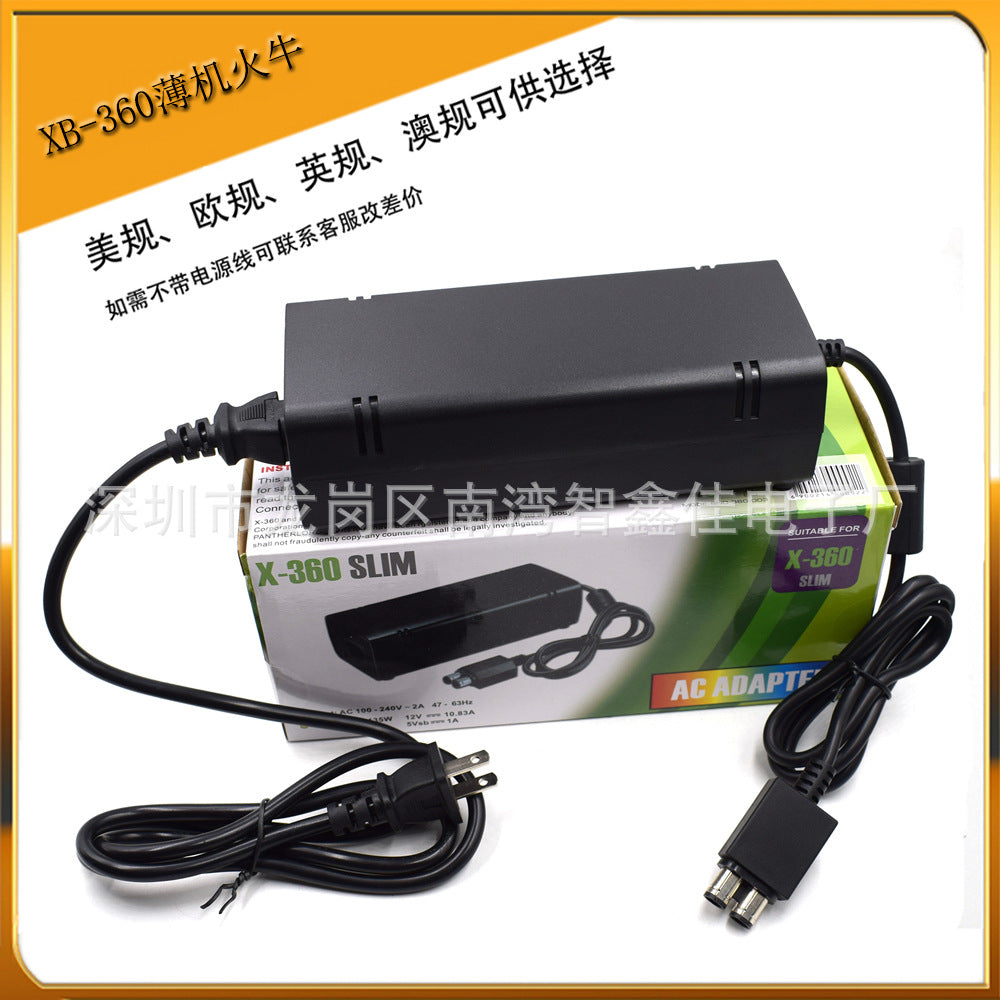 XBOX360 Thin Machine Fire Bull XBOX360 Thin Machine Power Adapter XBOX360 SLIM Power Supply