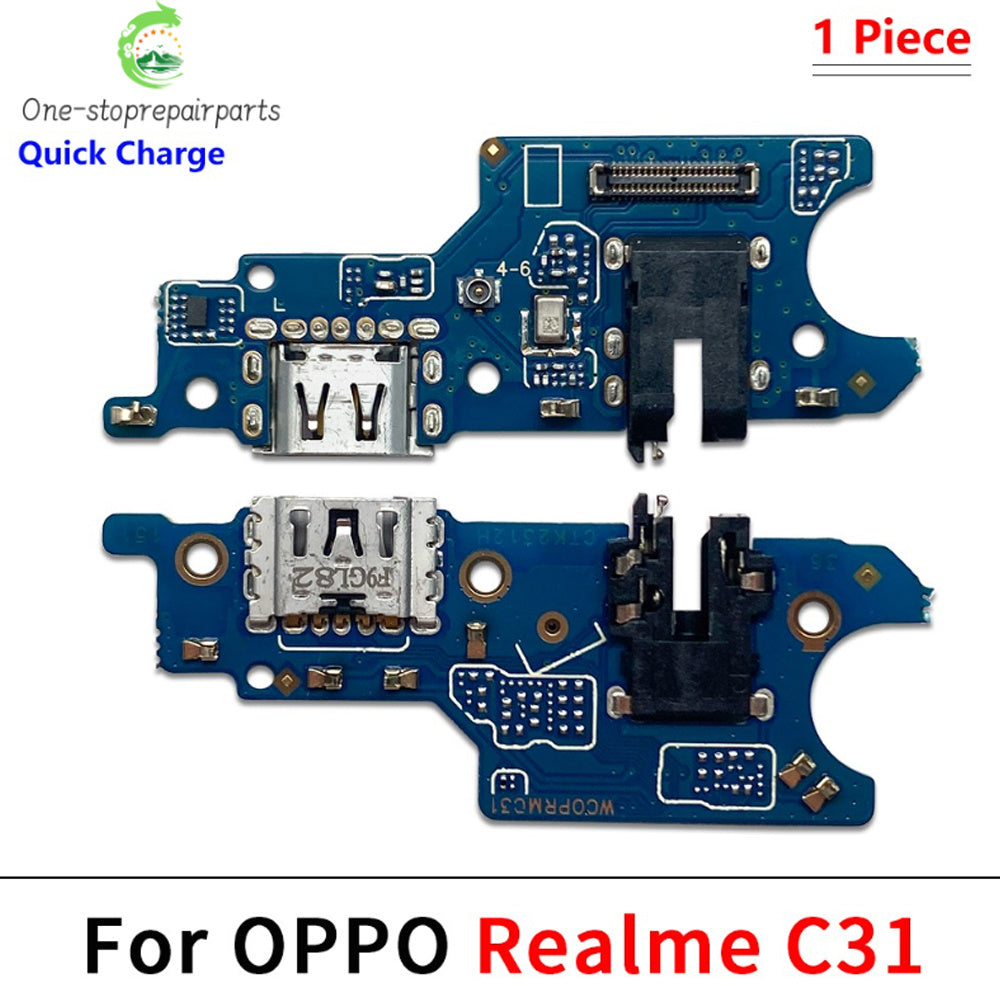 USB Charger Charging Dock Port Connector Flex Cable For OPPO Realme C31 C25 C35 C55 C65 C51 C61 C71 C53 C63 C73 C67 C21 4G 5G Realme phone repair parts
