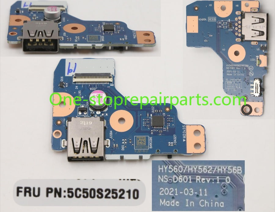 USB Port Jack I/O board for Lenovo Legion 5-15ACH6 5-15ITH6 5-15ITH6H  5-15ACH6H 5 Pro-16ITH6H 5-15ACH6A R7000P Y7000P NS-D601 5C50S25210 NS-D741 5C50S25211 NS-D711 5C50S25209 NS-D571 5C50S25197 NS-D713 5C50S25214 NS-D931 5C50S25238 Lenovo laptop r
